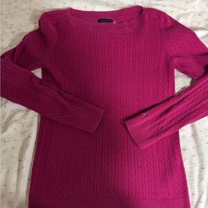 Tommy Hilfiger Fuchsia Cable Knit Sweater